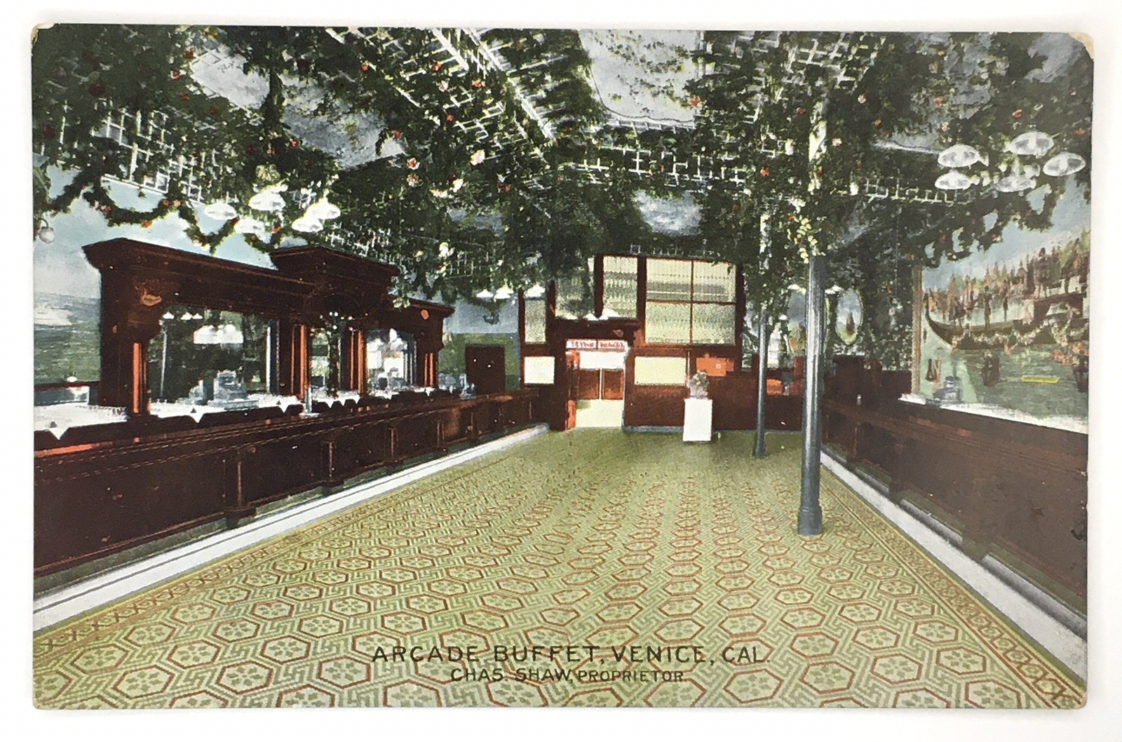 Postcard Arcade Buffet Bar Interior, Venice, California - 26 Windward Avenue