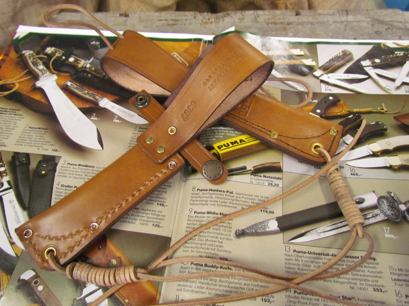 Puma Hunter's Pal Knife Sheath for Puma Knives 6397 Solingen Germany.