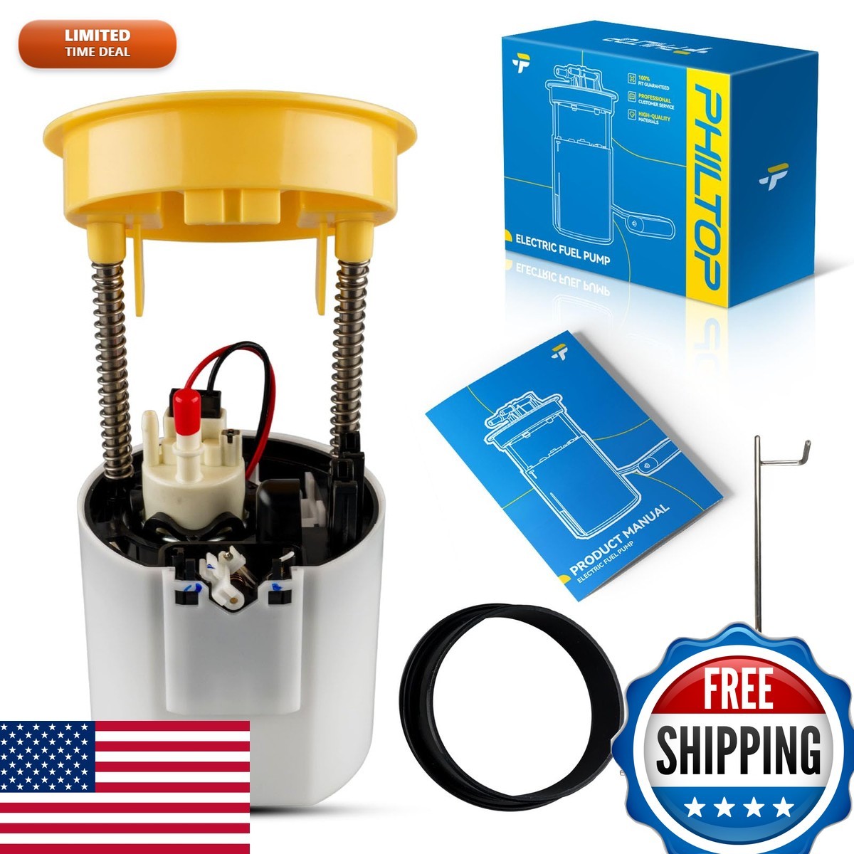 PHILTOP Electric Fuel Pump Assembly FG0979, P76500M, SP5029M