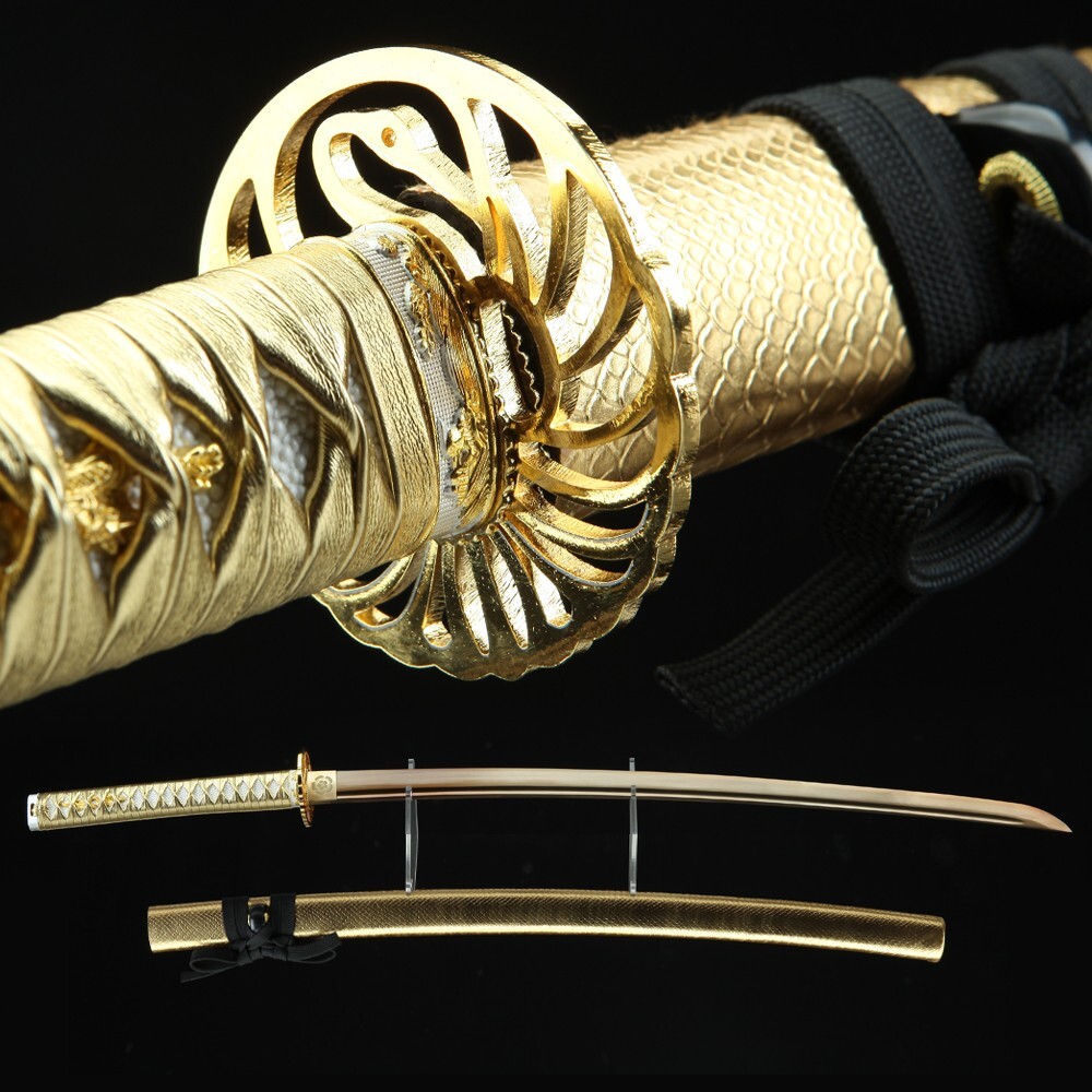 Handmade Japanese Katana Clay Tempered Hamon 1095 High Carbon Steel Sharp Swords Handmade Japanese Katana Clay Tempered Hamon 1095 High Carbon Steel Sharp Swords