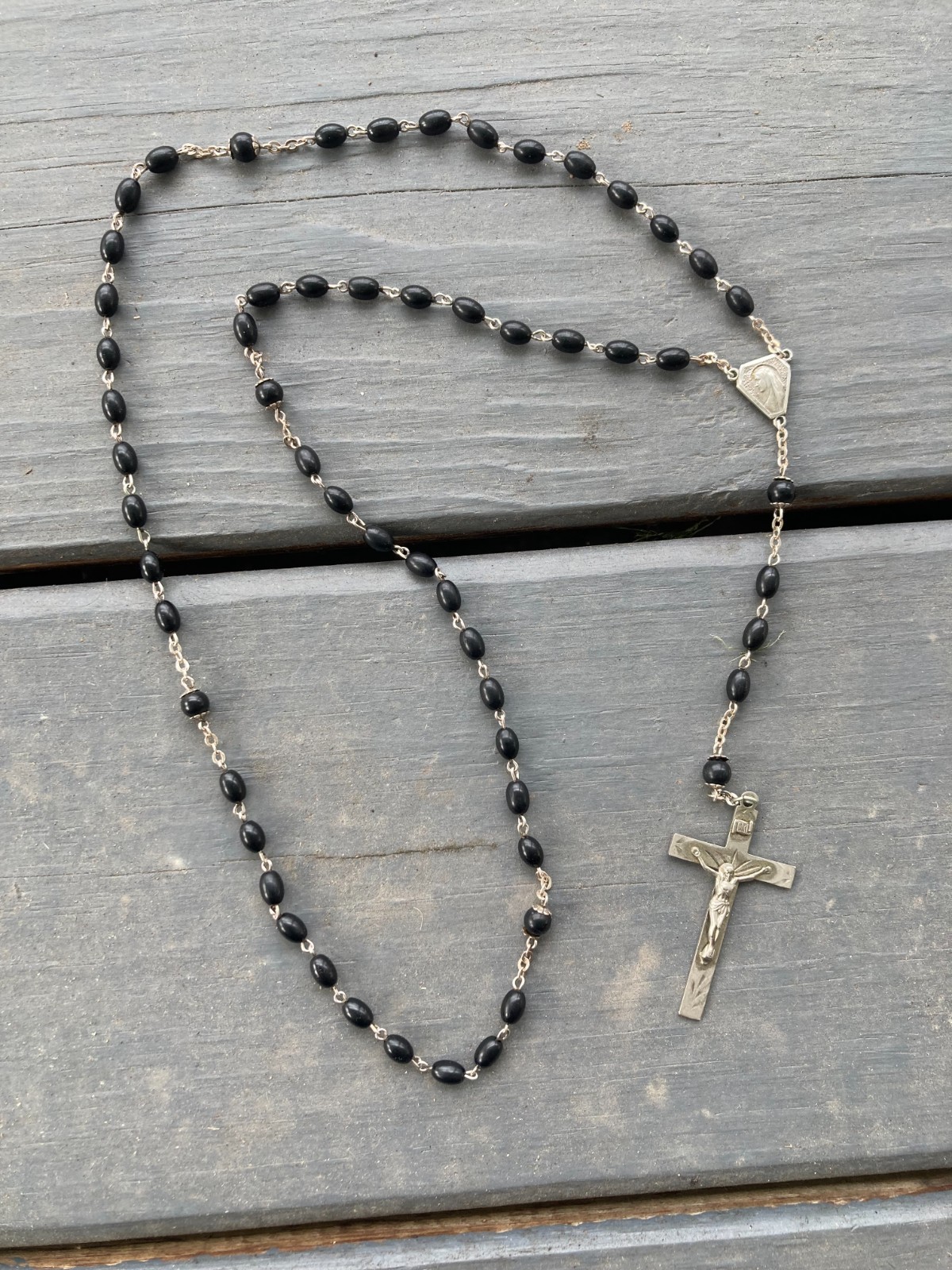 Rare vintage Sterling Silver rosary beads