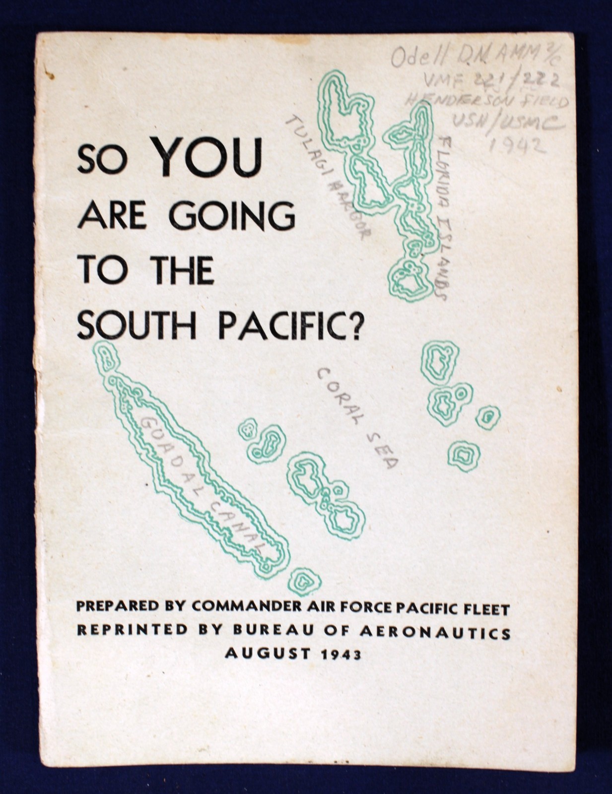 WWII Guadalcanal Signed  Booklet 
