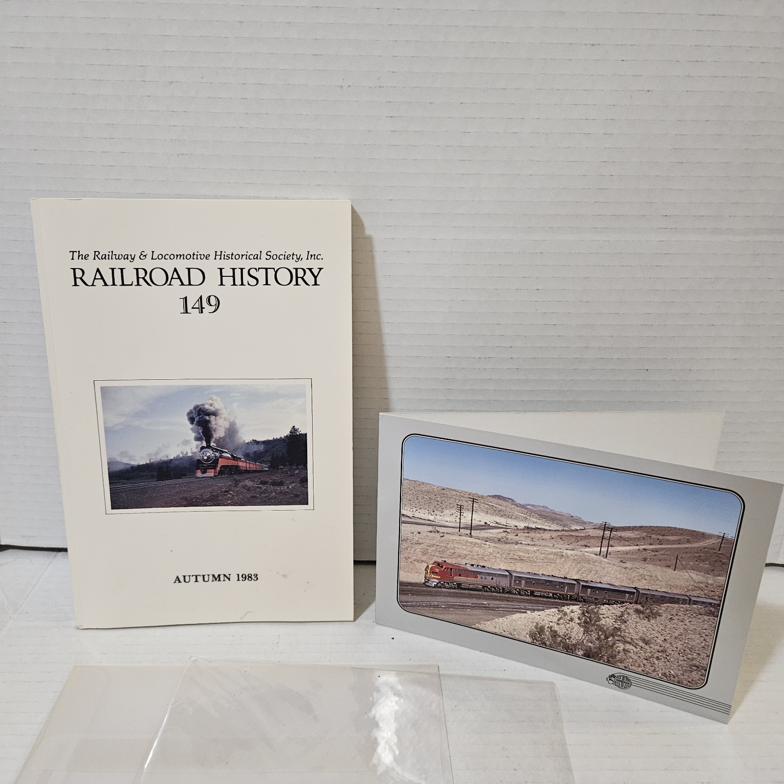 Railroad History 149 Autumn 1983 R&LHS Book + Santa Fe Fast Mail Train Card