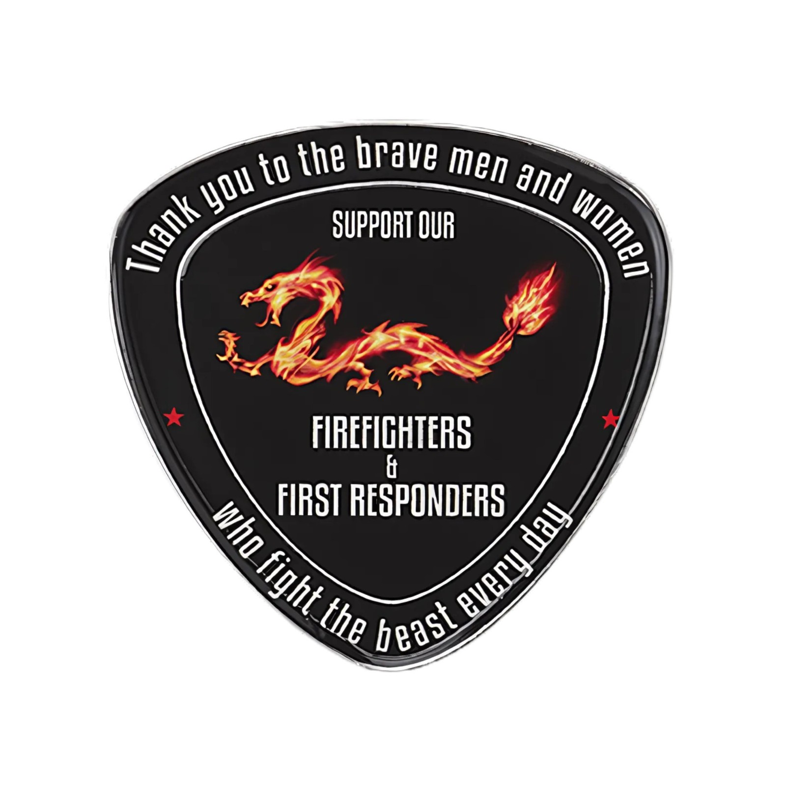 Spyderco 2025 Fire Dragon Custom-Minted Coin Honors Firefighters