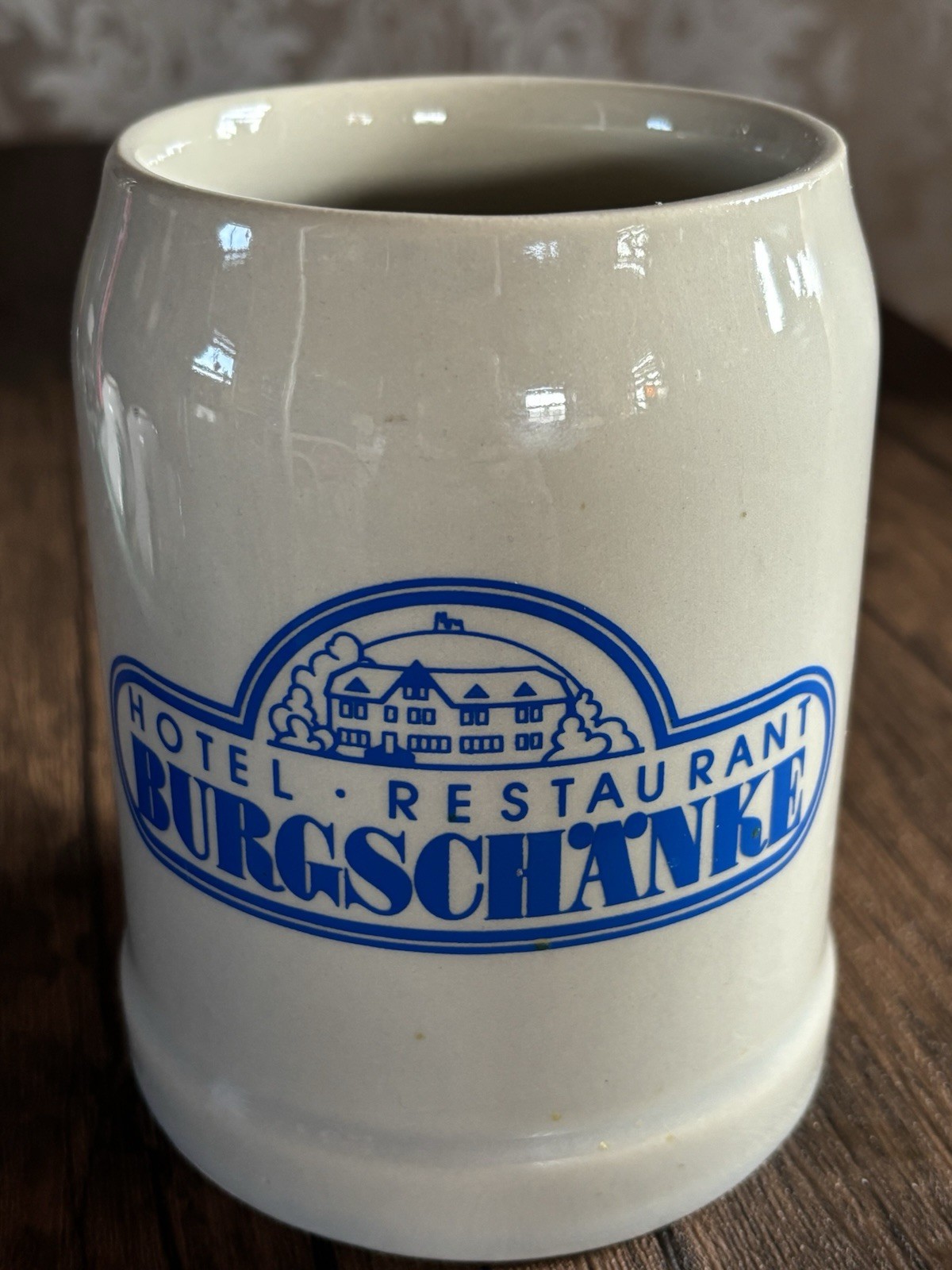 Vintage RASTAL German Ceramic Beer Stein BURGSCHANKE Restaurant Mug 0.5L ~ K122