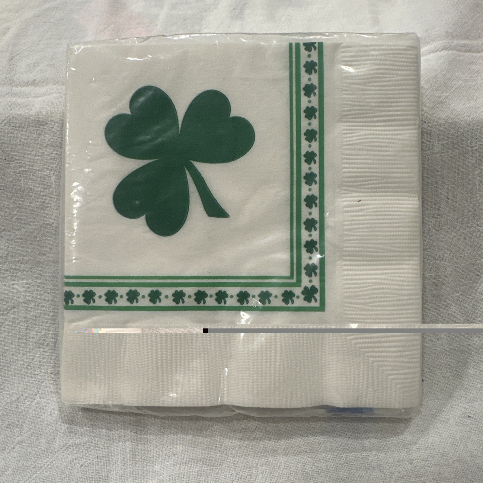 NOS Vintage Hallmark Paper Napkins Shamrock St. Patrick's Day Scrapbooking