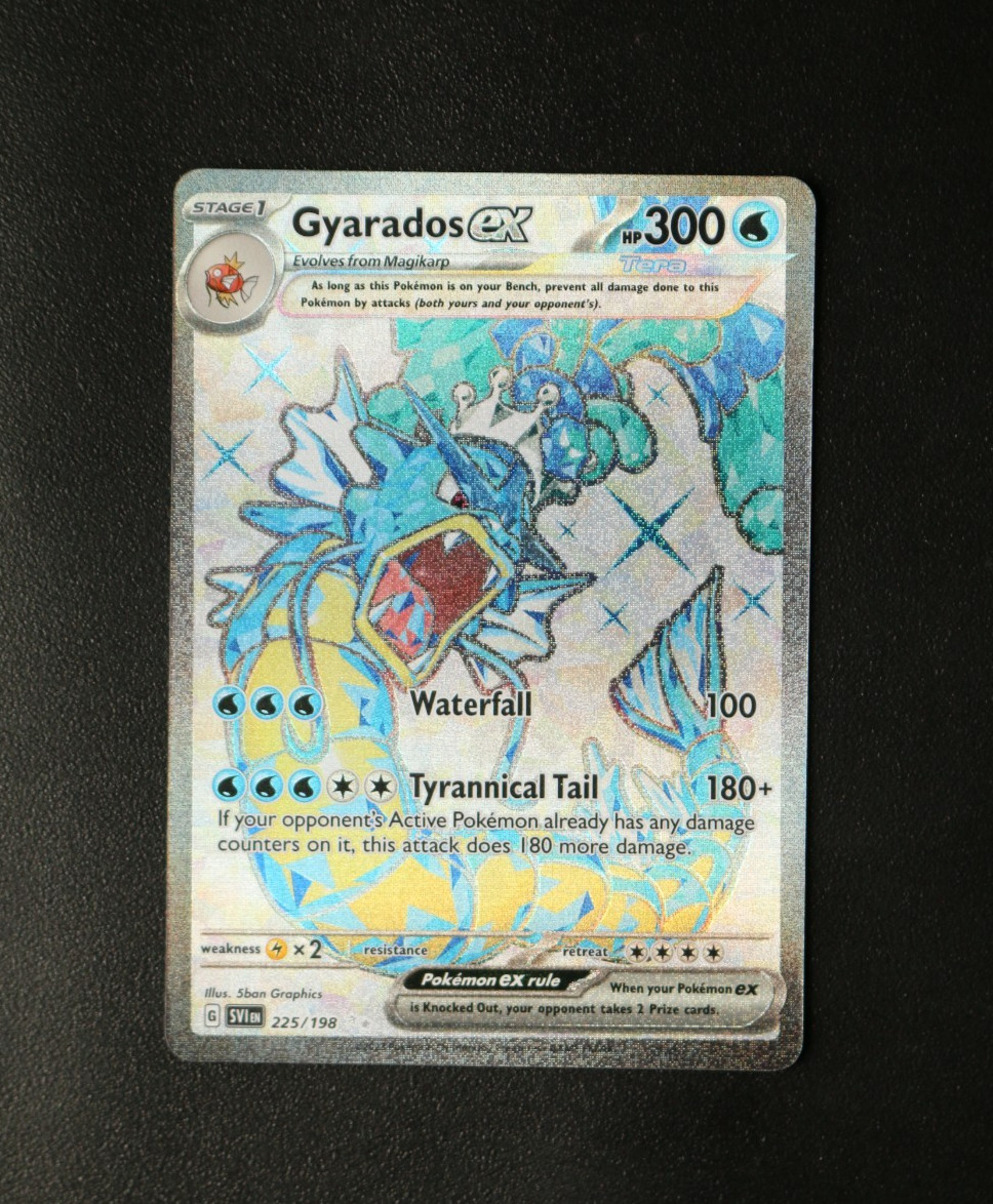 Pokémon Card - Gyarados EX 225/198 - Scarlet & Violet Base - Ultra Rare - NM ⭐