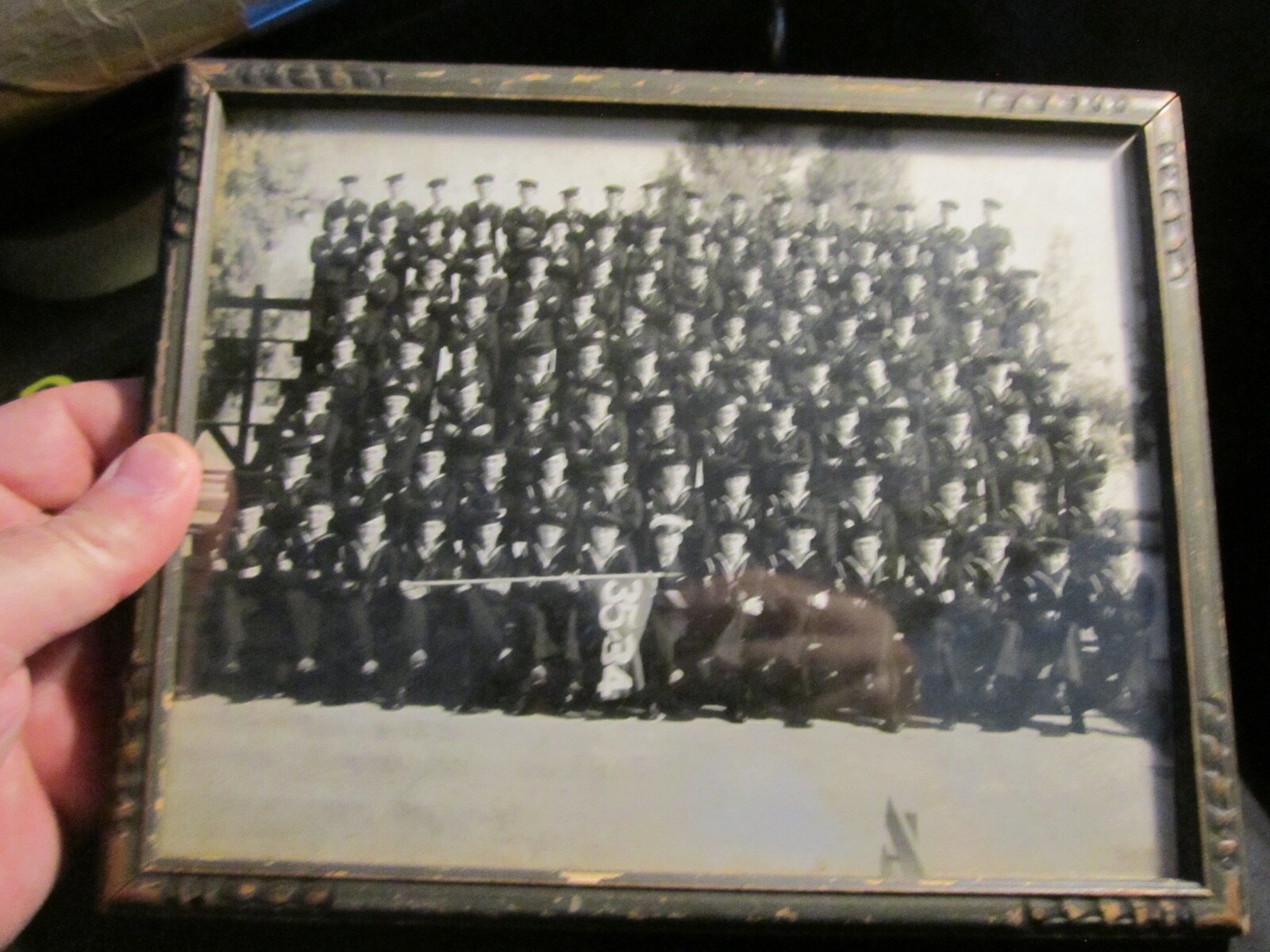 WWII WORLD WAR II NAVAL CLASS PHOTOGRAPH FRAMED BBA-40