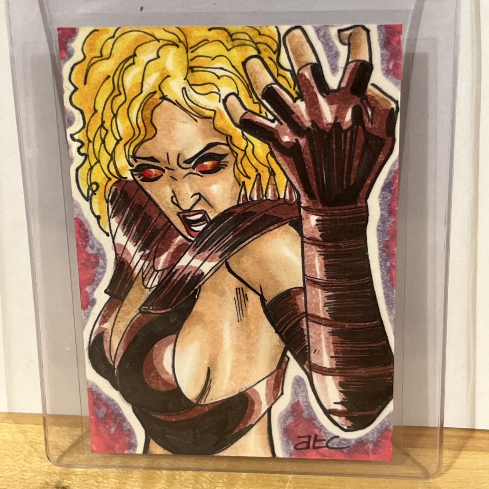 VAMPIRELLA 2011 Breygent Hand Drawn Sketch Card ADAM CLEVELAND Mint Beauty
