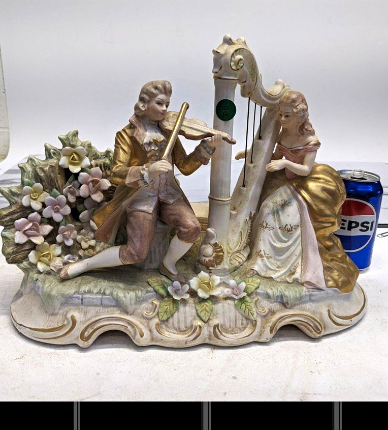 Lenwile Ardalt Vintage Porcelain Music Box Lamp