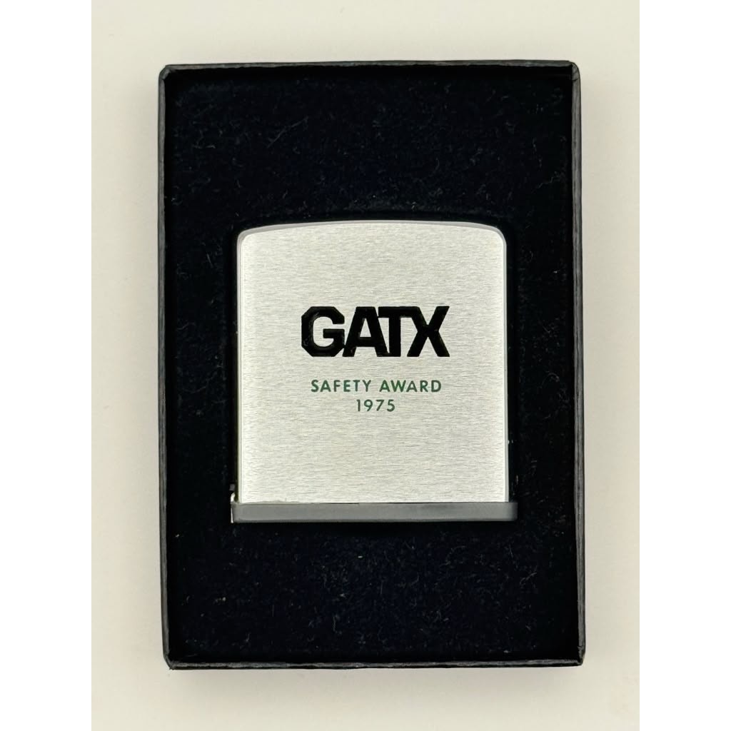 1972 Zippo GATX Safety Award 1975 Pocket Ruler Gold Box Instructions Collectible