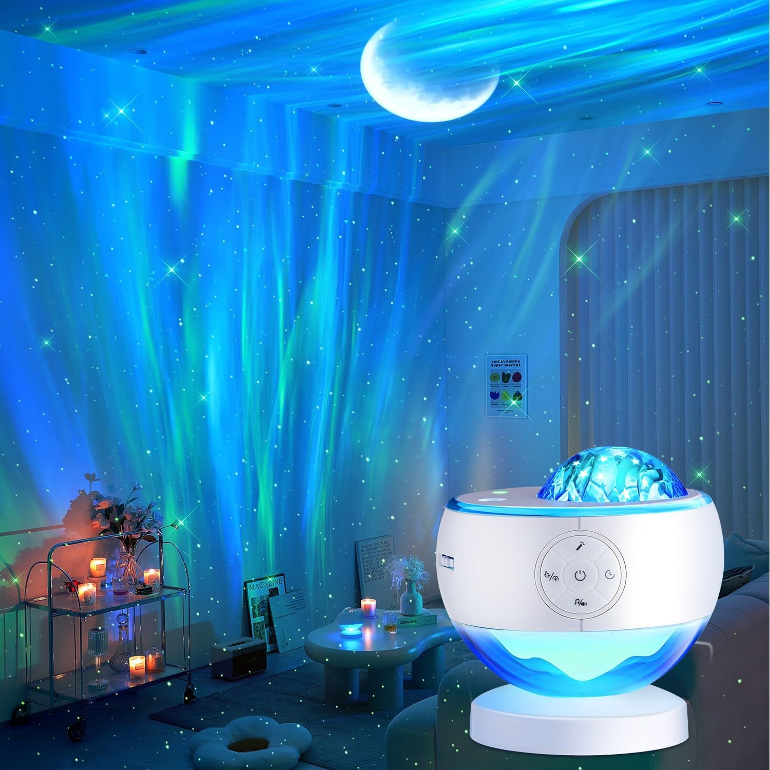 LED Aurora Galaxy Projector Sensory Light Sound Machine Bluetooth Speaker LED Aurora Galaxy Projector Sensory Light Sound Machine Bluetooth Speaker