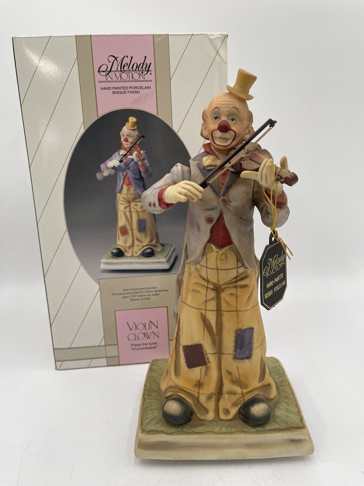 Melody in Motion Violin Clown Never displayed Brand New Mint Condition