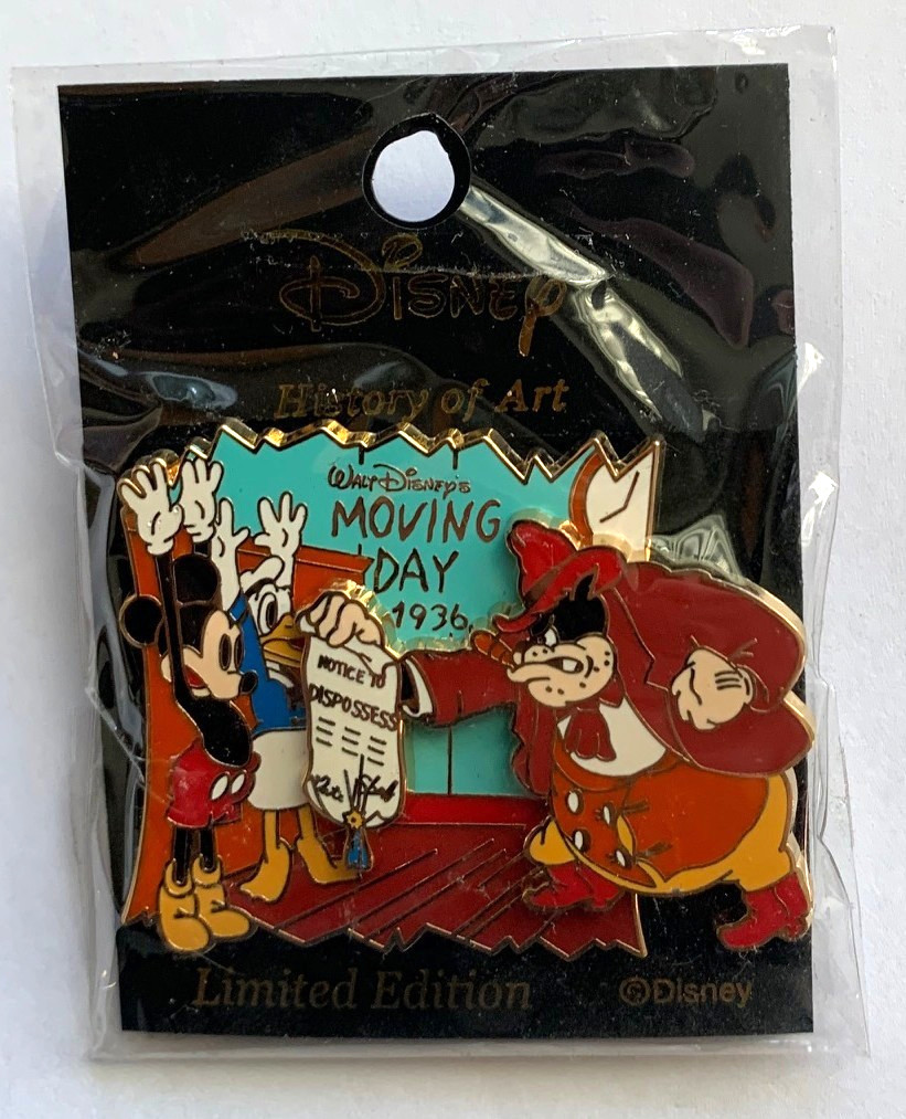 Disney Japan History of Art 2003 Moving Day 1936  Mickey Donald Pete Pin LE 1300