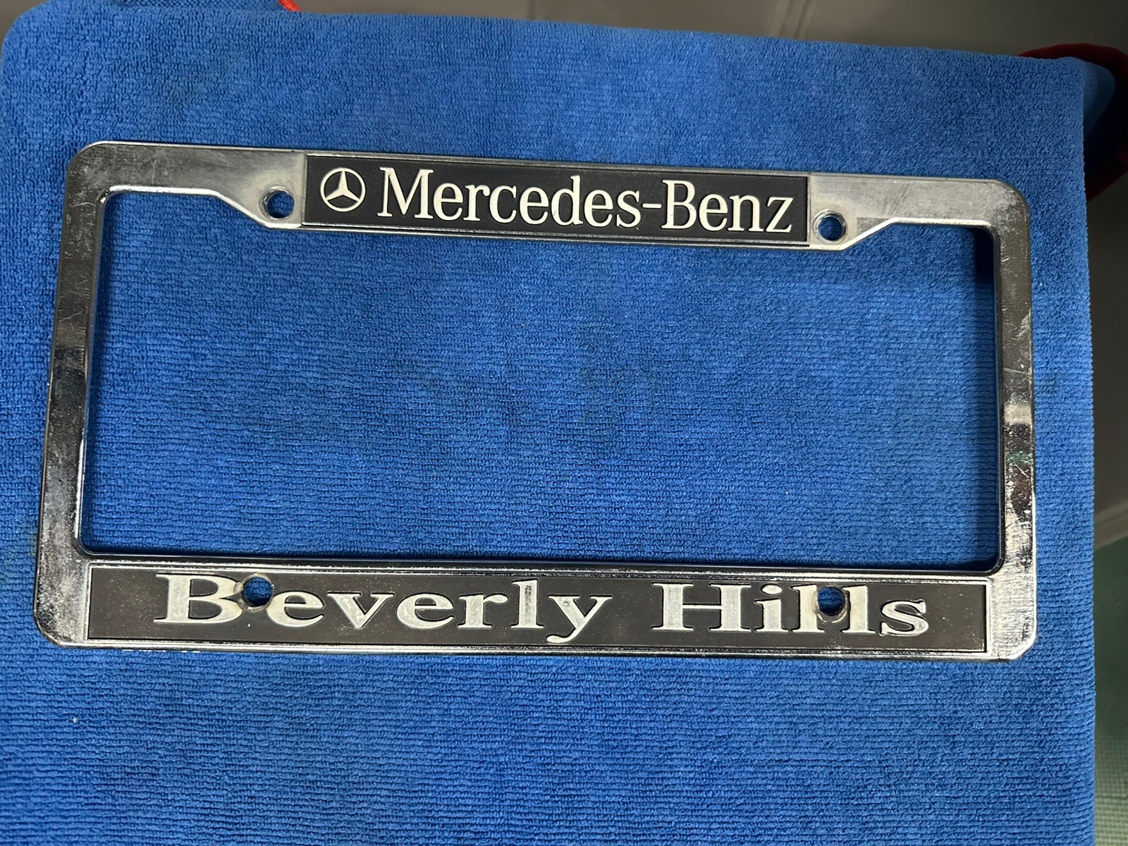 Beverly Hills Mercedes-Benz, California Car Dealer Plastic License Plate Frame