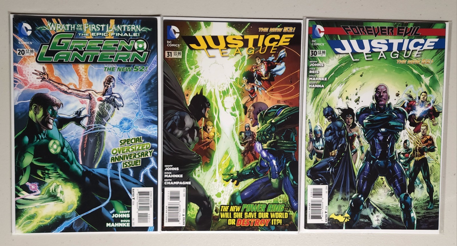 Green Lantern 20 Justice League 30-31 1st Print NM+ 1st Jessica Cruz Appearances