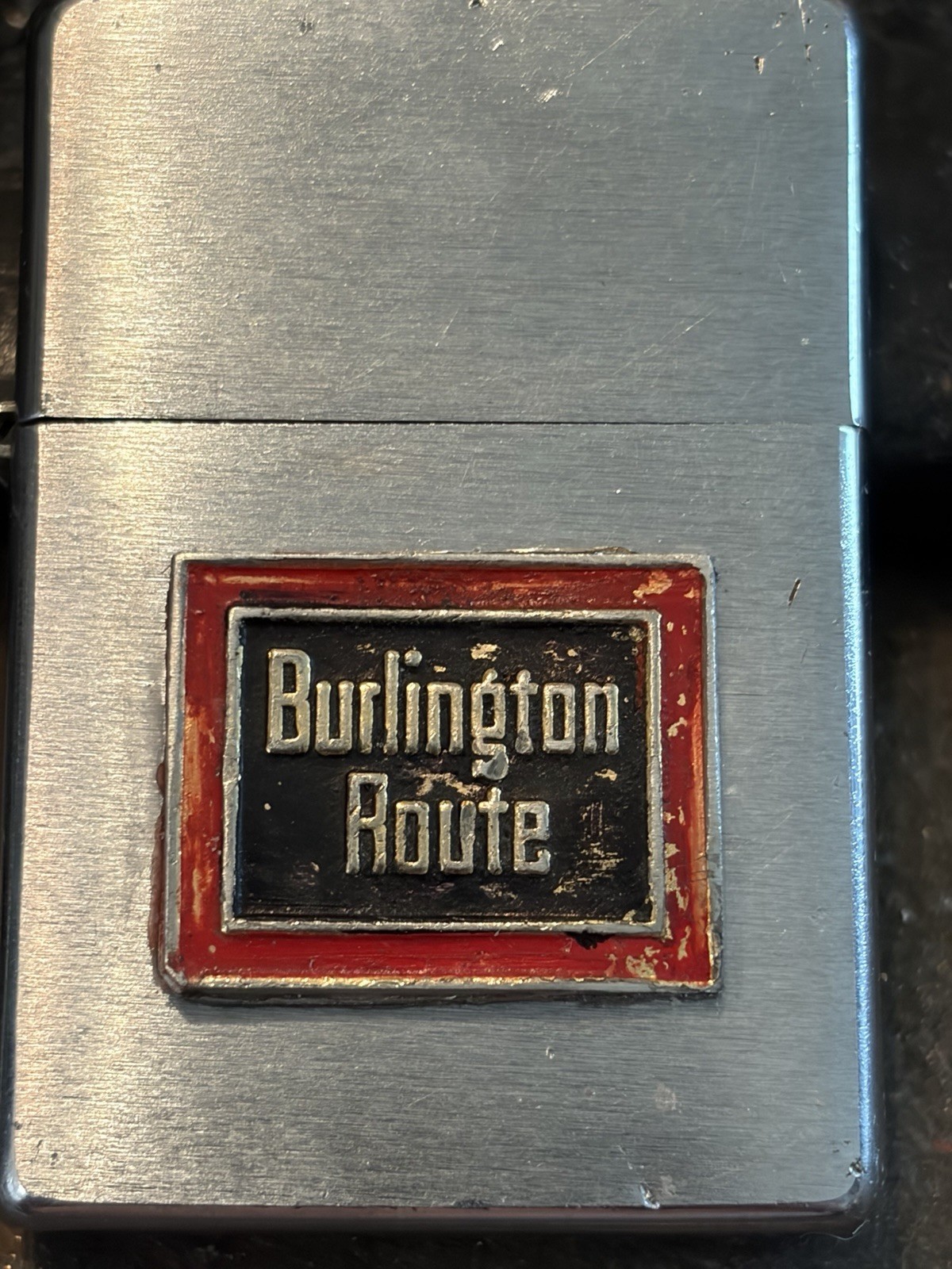 Zippo Lighter Burlington Route Railroad 