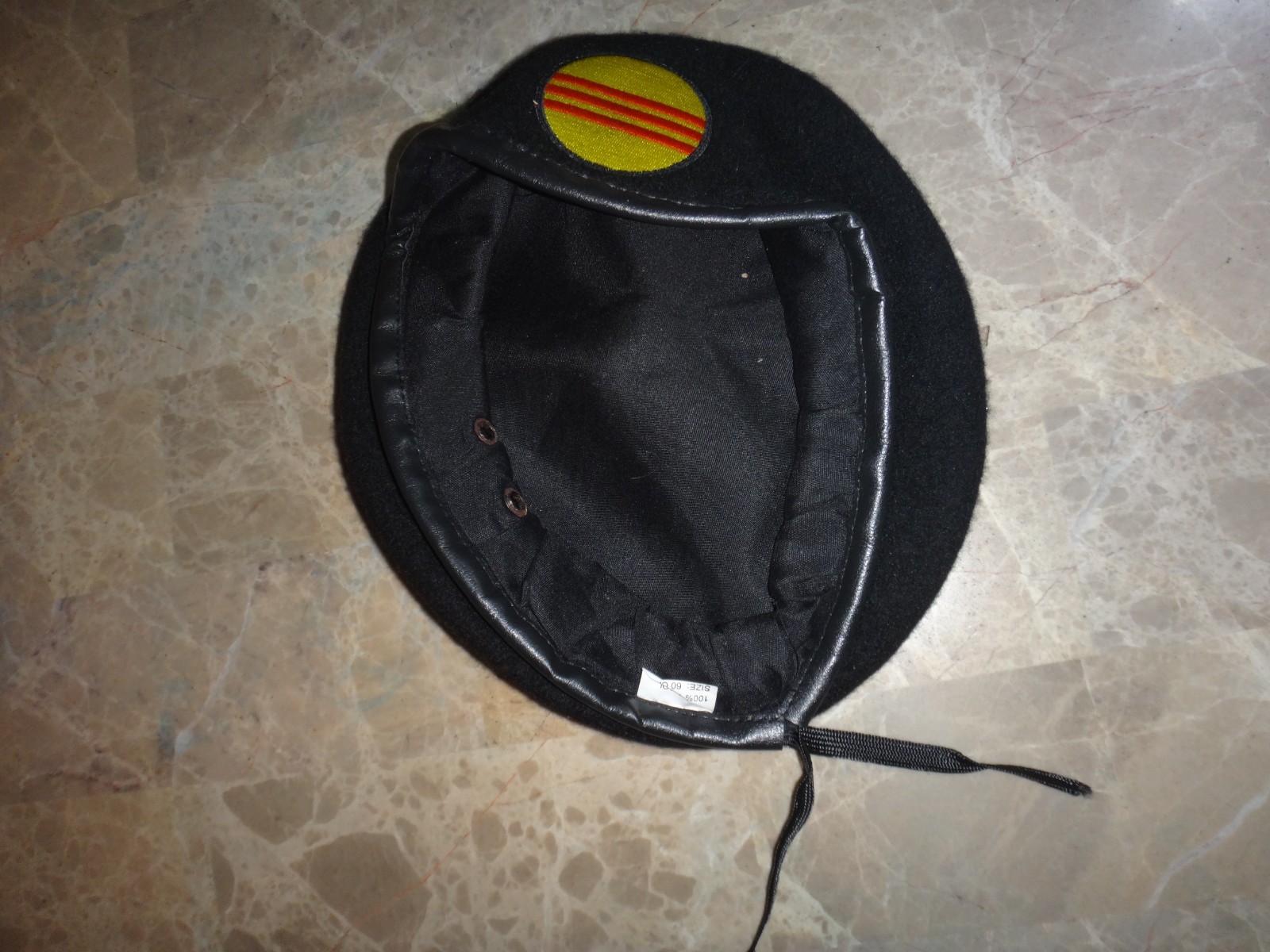 South Vietnamese Army ARVN Black Beret From Vietnam War
