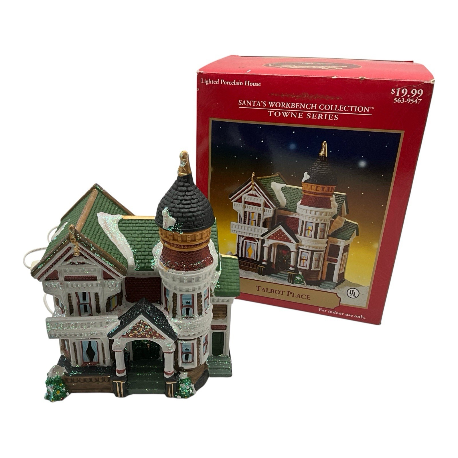 Santa's VTG Workbench Collection Towne Series TALBOT PLACE Victorian House w/BOX