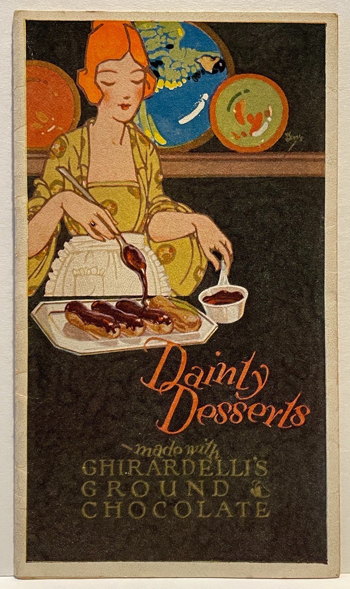 Vntg Ghirardelli Chocolate Recipe Booklet Dainty Desserts 1920s Barbara Robson