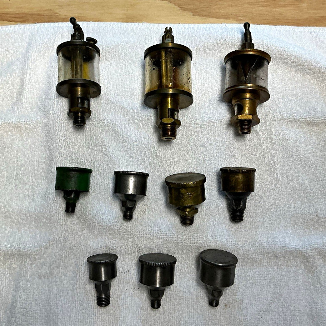 Lot of (10) Vintage Engine and Machinery Oilers