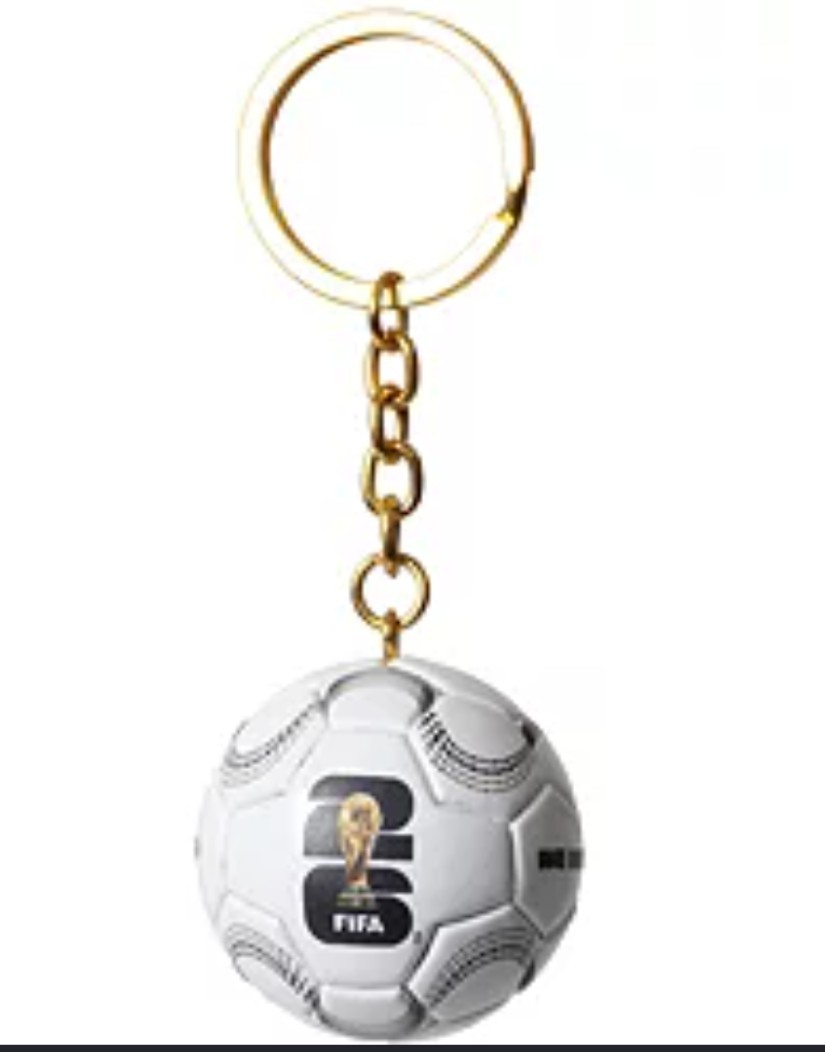 Official FIFA 26 World Cup Soccer Ball Keychain Collectible Football Keyring