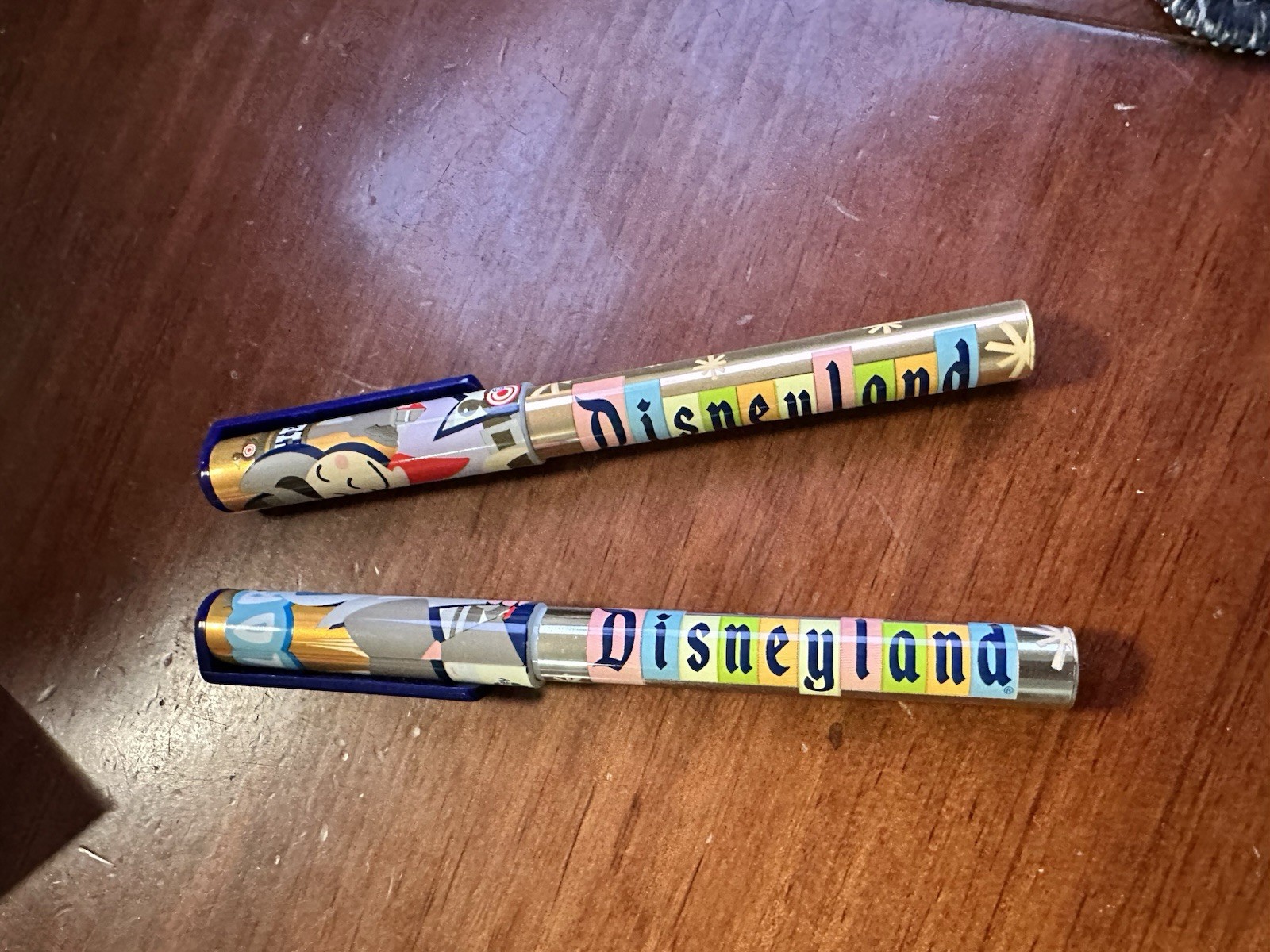 Vintage Disneyland Tomorrowland, Frontierland Pens Mary Blair