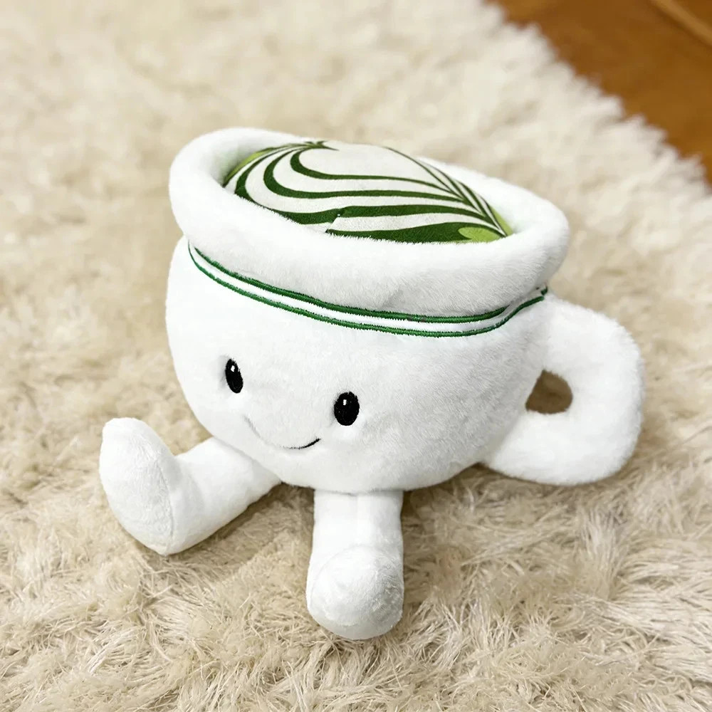 New 12cm Matcha Plush Toys Cute Soft Stuffed Cartoon Pillow Anime Dolls For Kid
