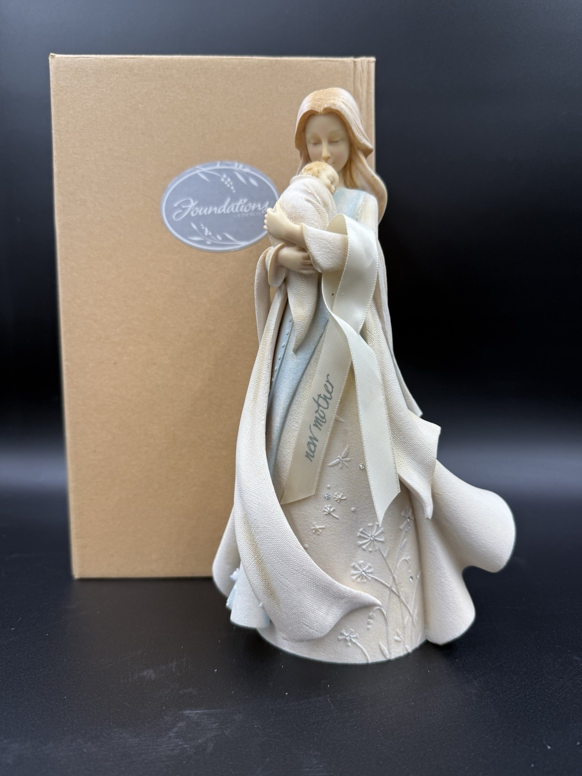 Foundations Enesco Mother and Baby Figurine - Loving New Mom Gift NIB 9