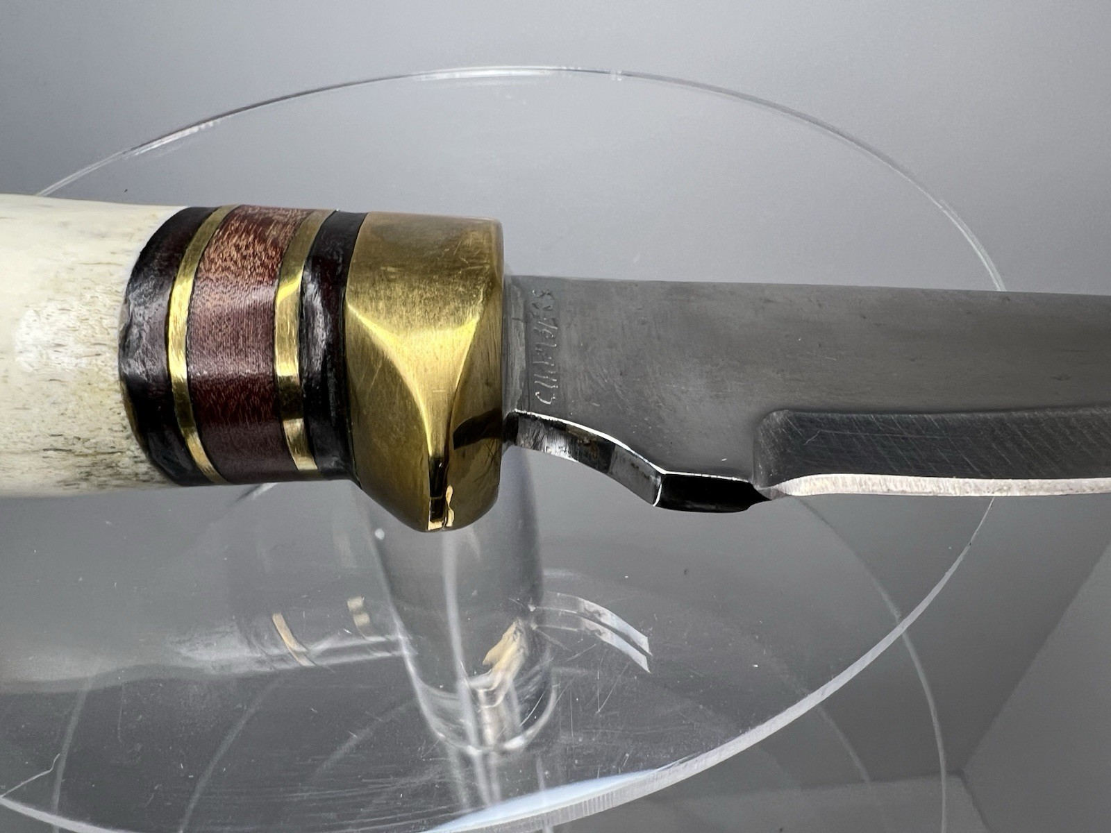 Ronnie Chambers Custom Clip Point Hunter – Elk Horn Handle – Handmade