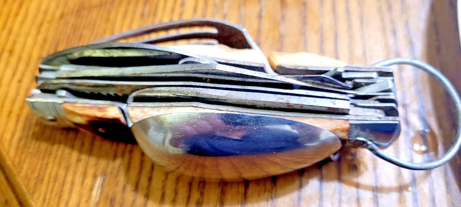 Vintage Hobo Knife Spoon Fork Can Opener Cap Lifter