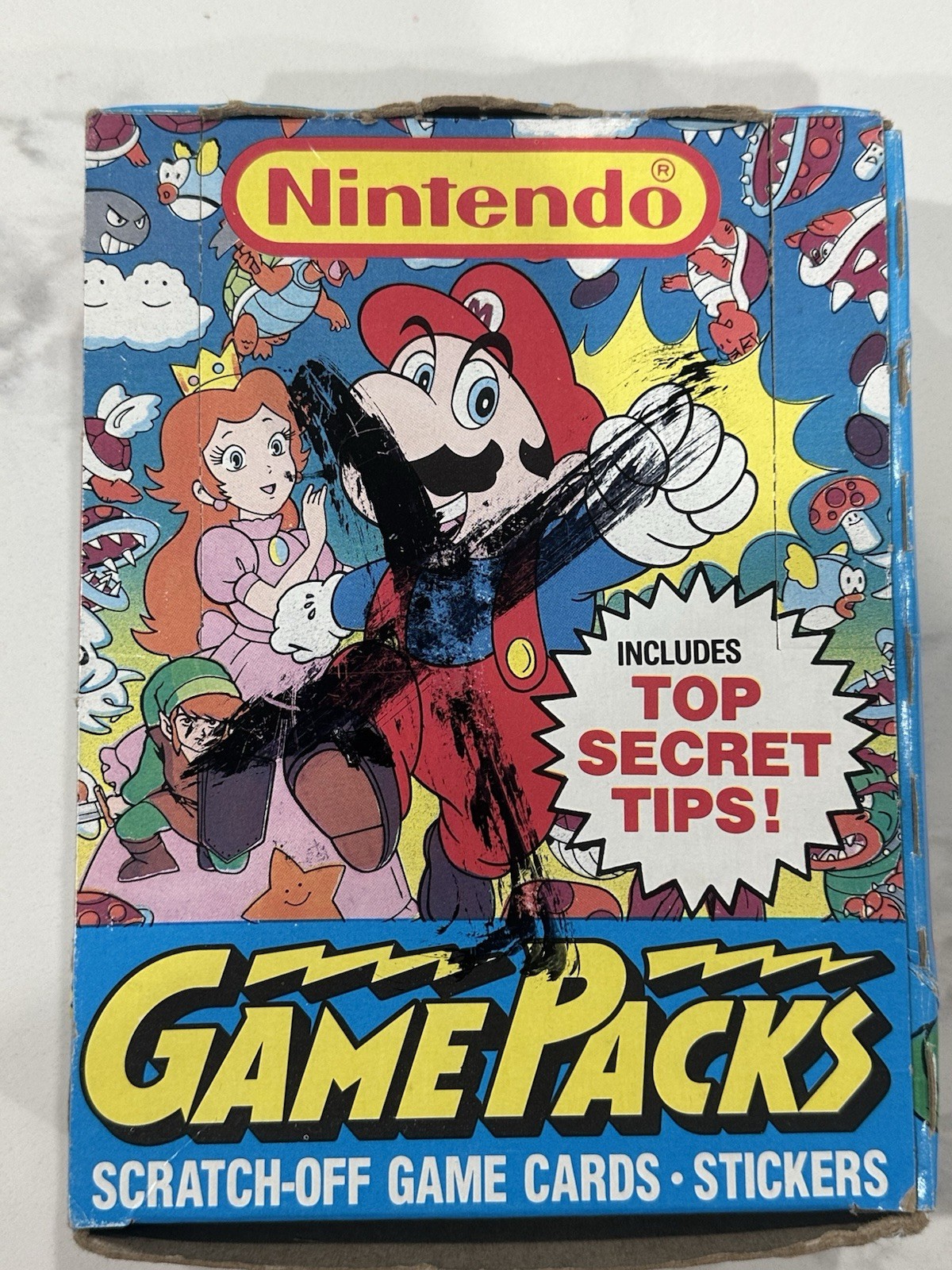 Nintendo Game Packs Topps 1989 Super Mario Box ( X Box) 48 Packs