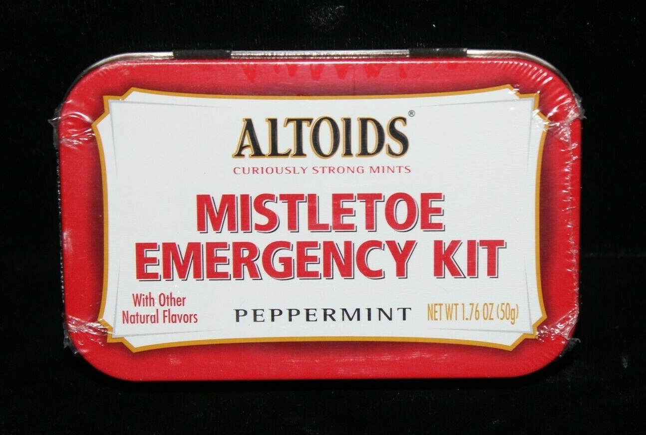 Rare Altoids Holiday LIMITED EDITION Mistletoe COLLECTIBLE ONLY -Tin Mint Candy