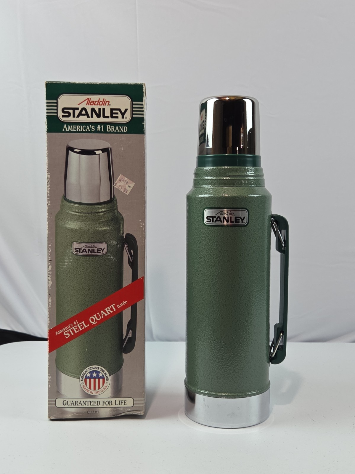 VTG 1997 Aladdin Stanley Thermos  1 Quart A944DH W/Box READ 