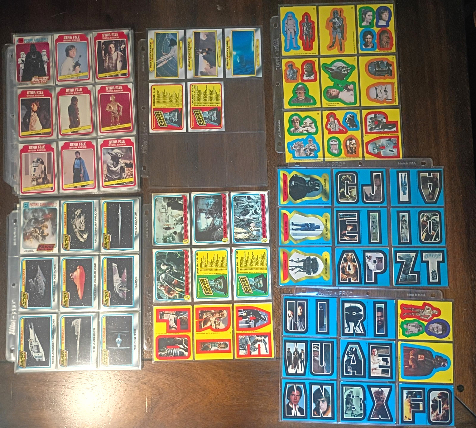 Topps Star Wars Empire Strikes Back 1980 Series 1 And 2 Complete Set W/Stickers