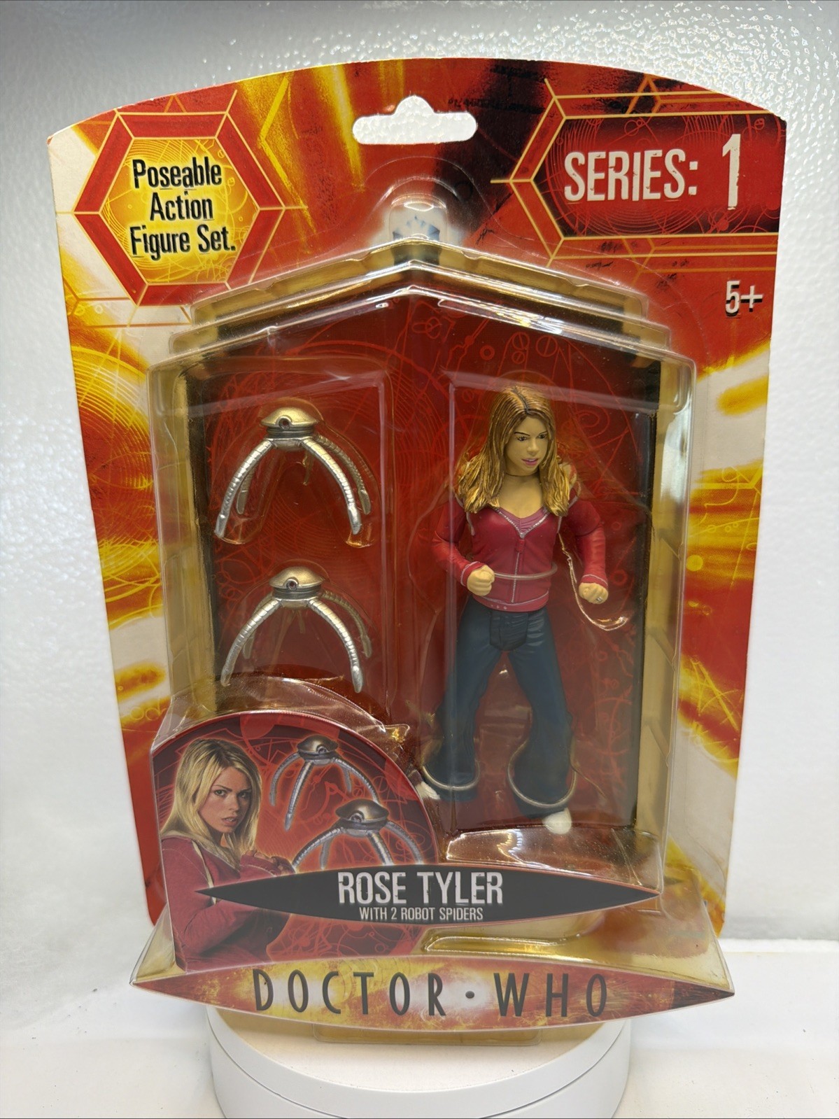 BBC Doctor Who- 10th Doctor- Rose Tyler w/Robot Spiders Action Figure- Series 1