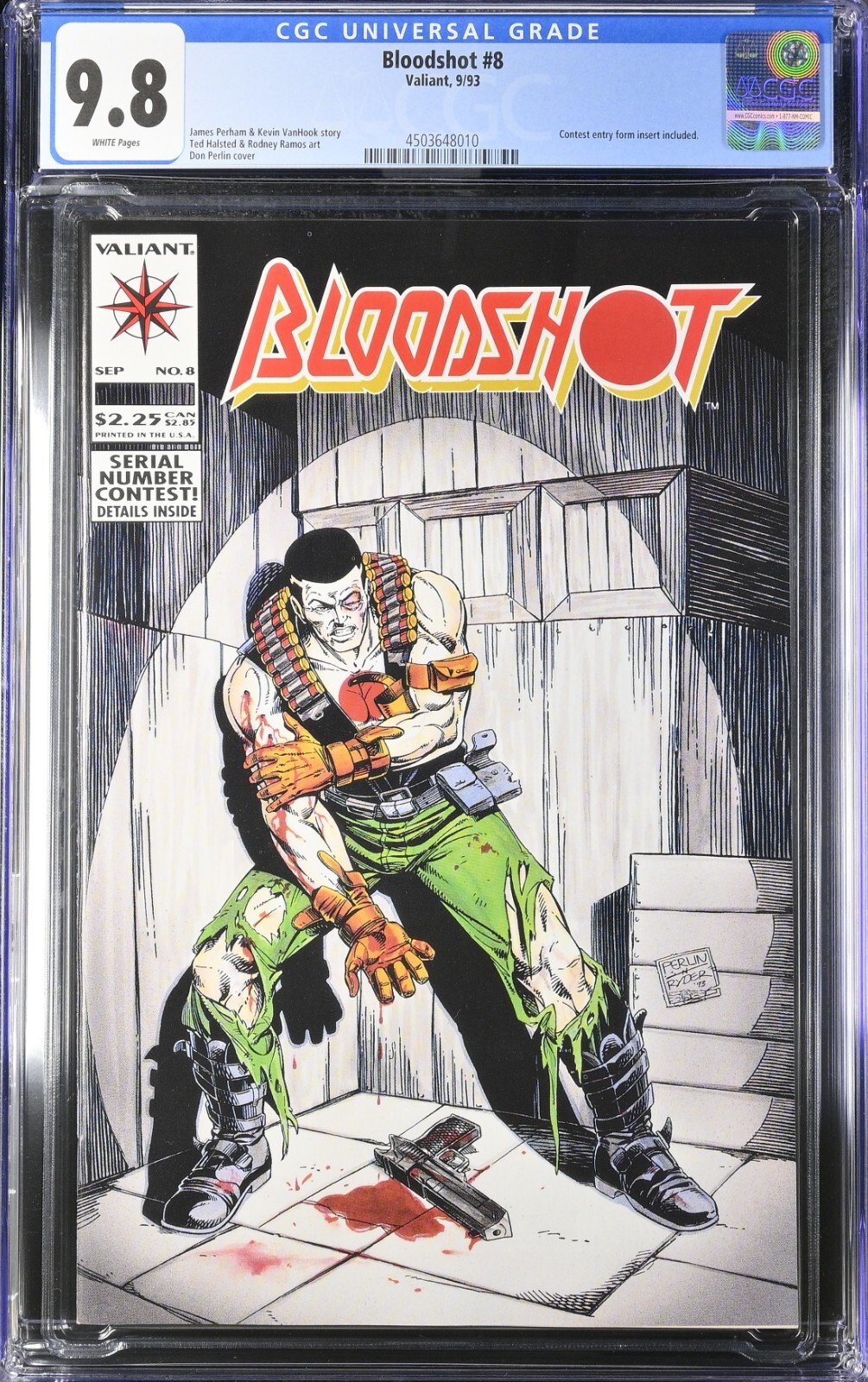 Bloodshot #8 CGC 9.8 NEAR MINT NM 1993 Valiant Comics TheGradedComic