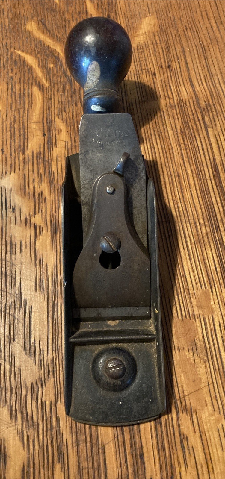 Antique Leonard Bailey Boston Stanley Pat. 1858 9 3/4 tail handle block Plane