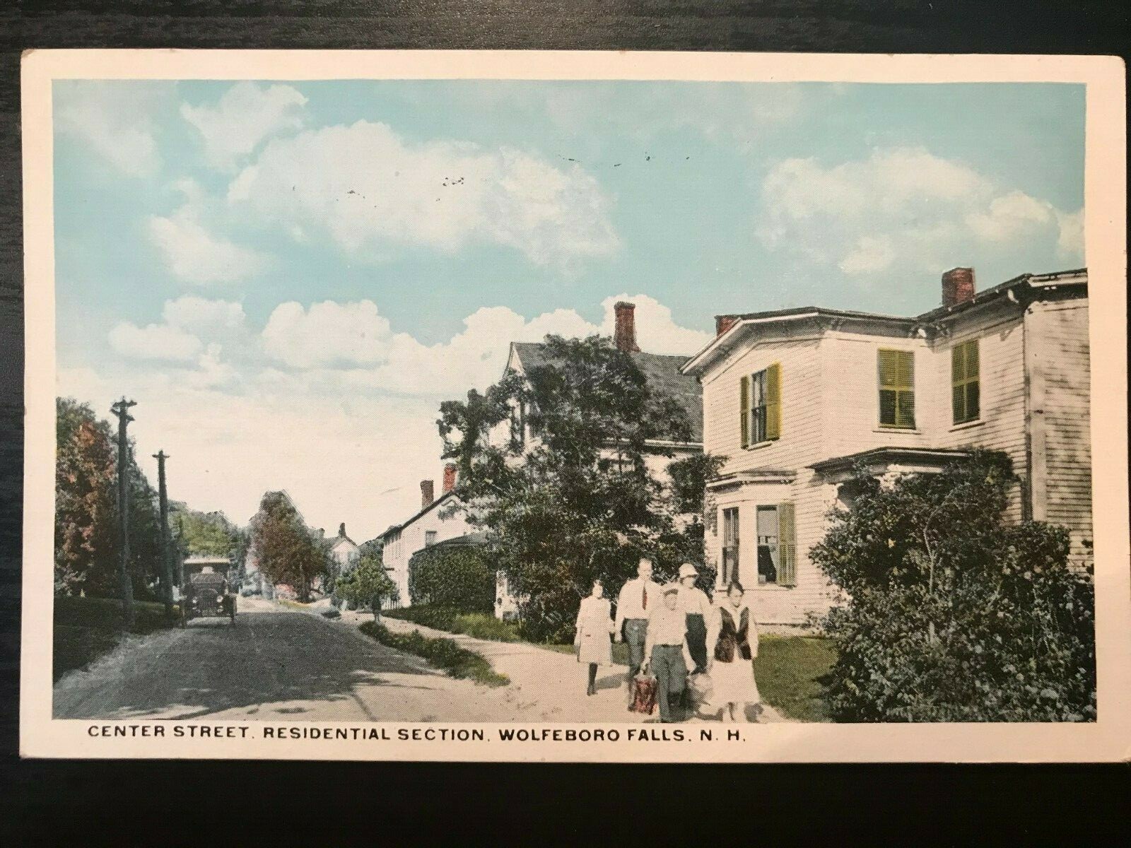 Vintage Postcard 1915-1930 Center Street Wolfeboro Falls New Hampshire