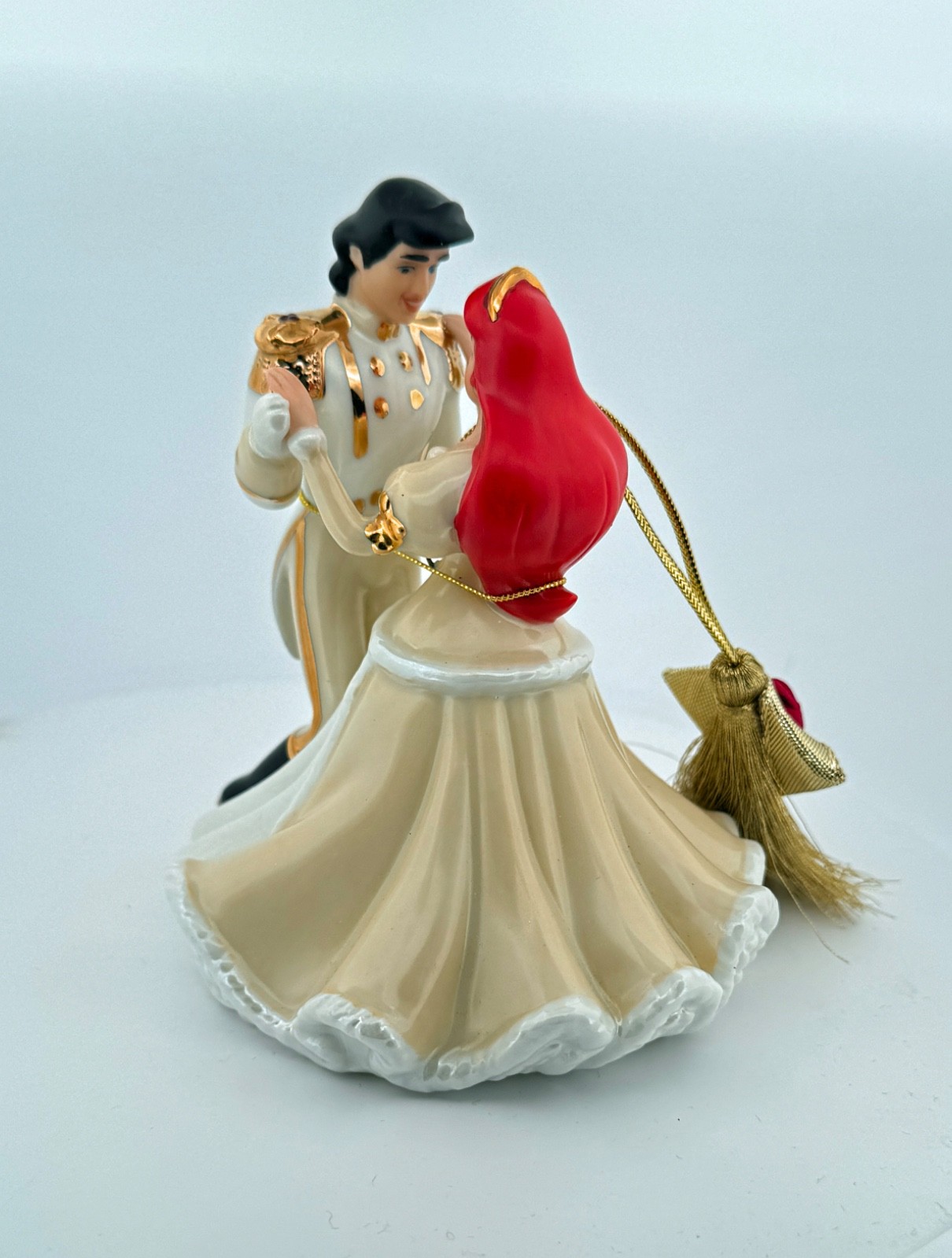 Disney Little Mermaid Ariel Prince Eric Dancing RARE Christmas Tree Ornament