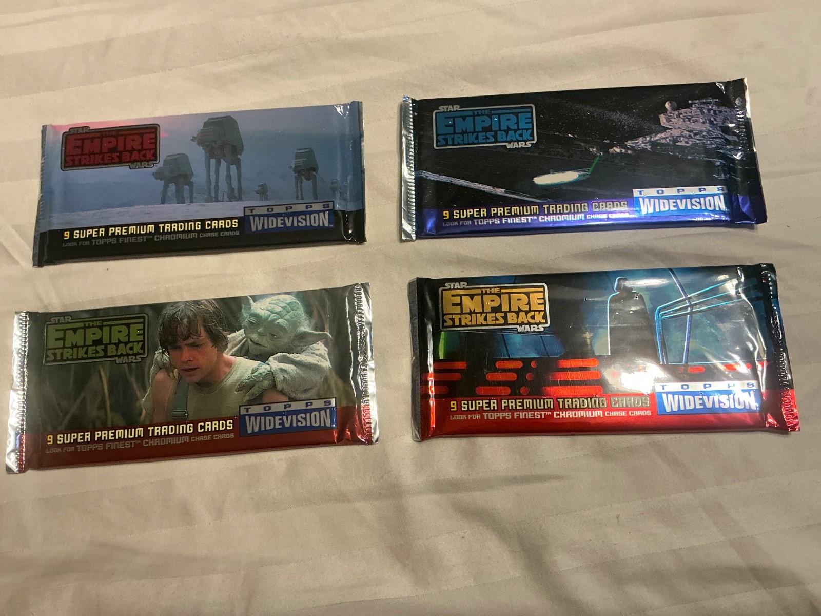 4 Packs 1995 Star Wars Topps THE EMPIRE STRIKES BACK Widevision Cards