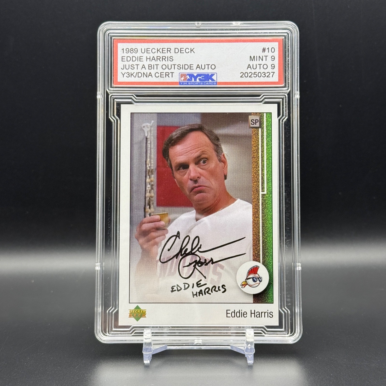 1989 Uecker Deck » Eddie Harris/Chelcie Ross » Major League Custom Slabbed Card