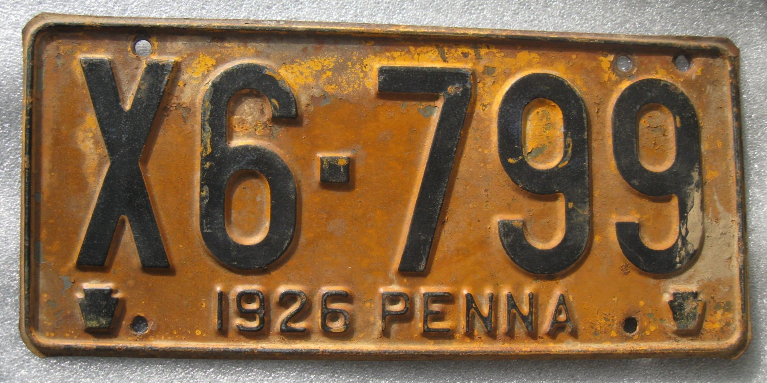 1926 Pennsylvania Dealer License Plate Penna PA ORIGINAL ANTIQUE VINTAGE RARE