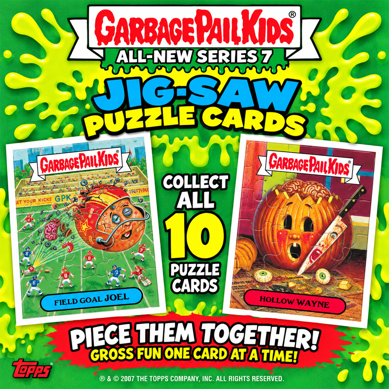 Garbage Pail Kids GPK 2008 All-New Series 7 ANS7 JIG-SAW PUZZLE CARDS Pick List