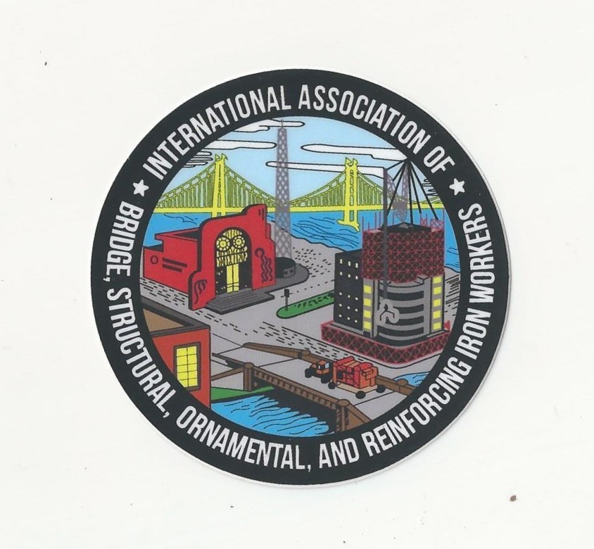 UNION IRONWORKERS Iron Workers International Association IW Black Colors Sticker