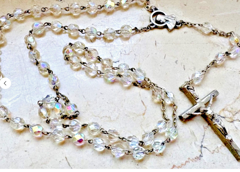 POPE JOHN PAUL II GIVEN BLESSED ROSARY FOR CHILDHOOD FRIEND RARE