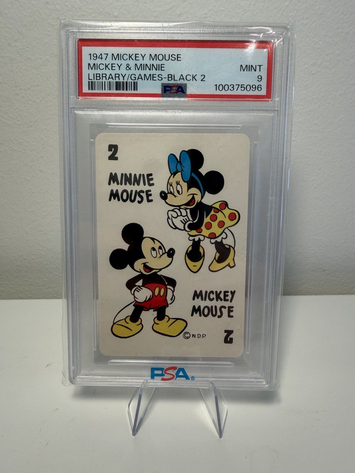 1947 Mickey Mouse & Minnie Library Games Black #2 PSA 9 Disney Russell