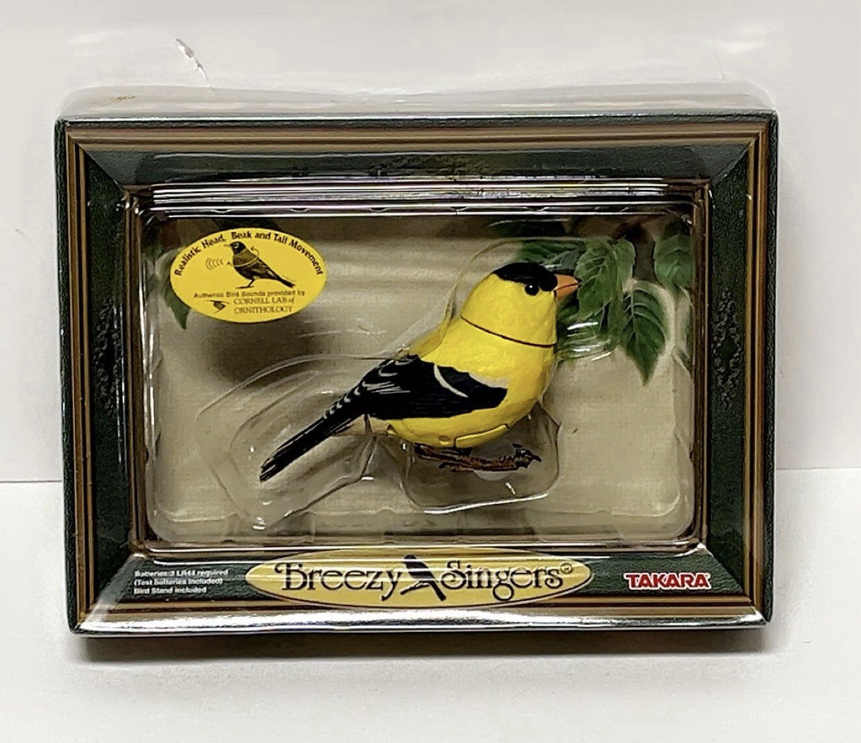 Takara Breezy Singers Motion-Activated Sensor American Goldfinch Bird 2003