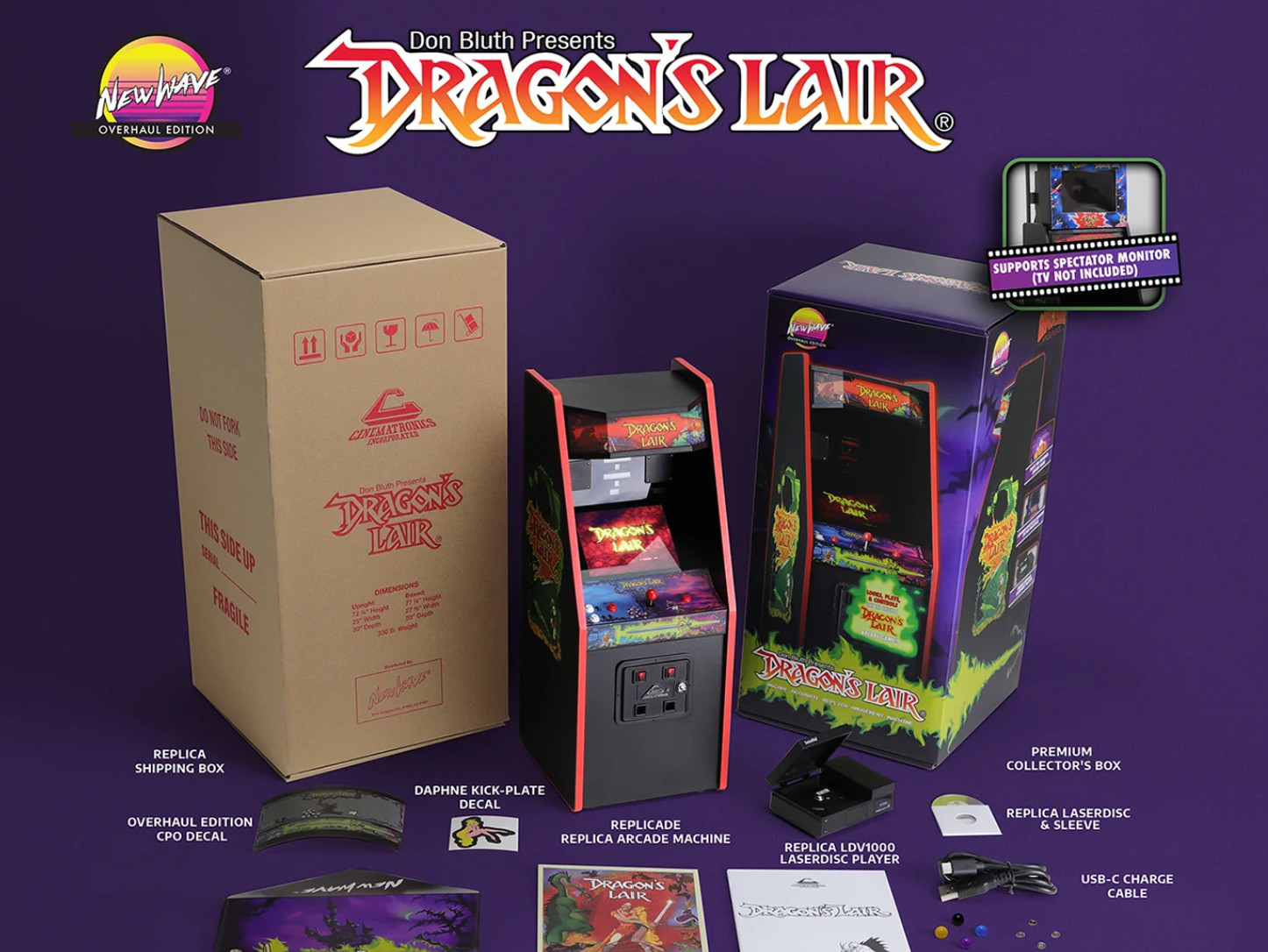 New Wave Toys - Replicade - Dragon\'s Lair - Overhaul Red Edition  NIB