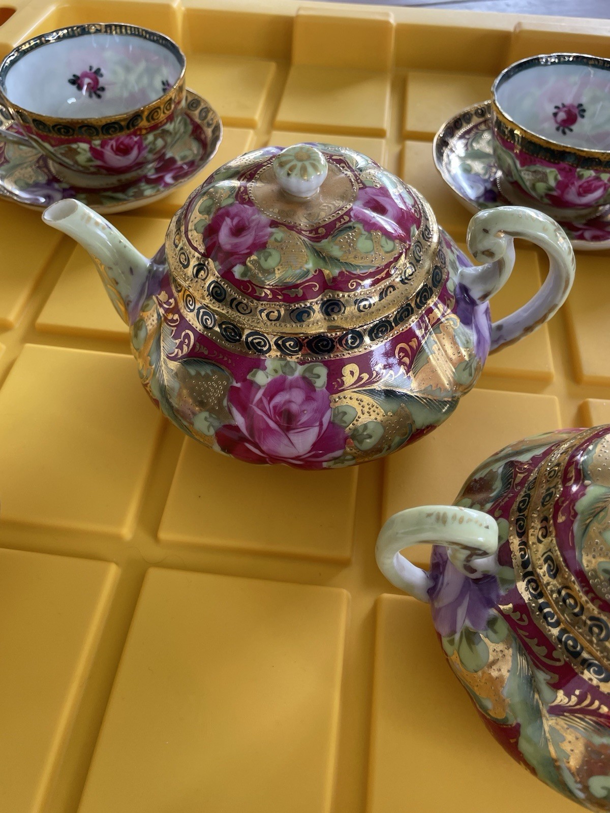 Hand Painted Tea Set 